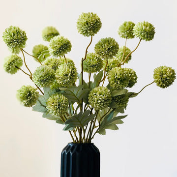 Faux Chrysanthemum Green 52cm (6 Stems) | Lush Décor